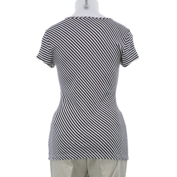 Banana Republic Black Striped T-Shirt (S) - Picture 3 of 3